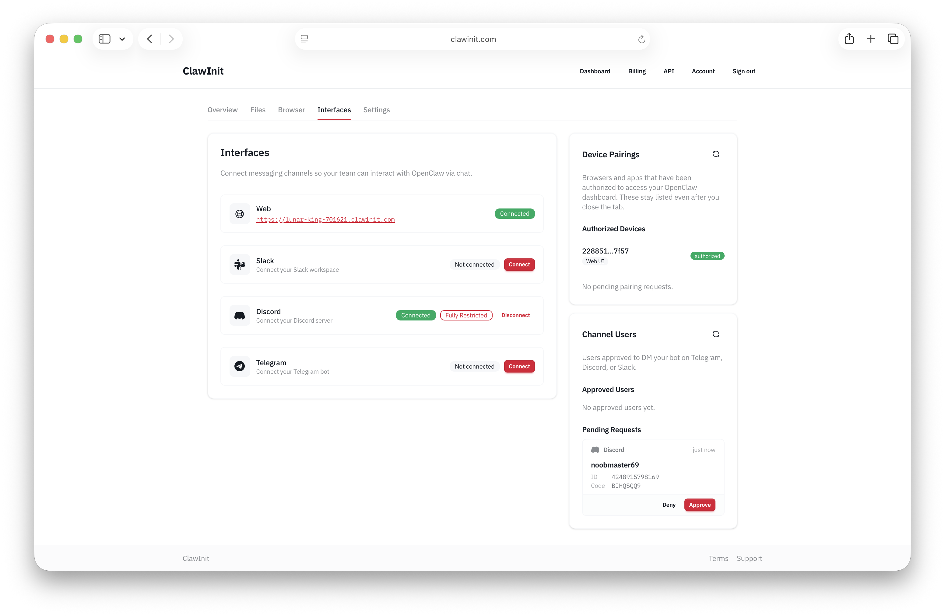 One-click device pairing